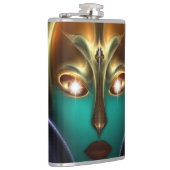 Flasques Fiole Daria Cyborg Queen Tech 8oz vinyle enveloppé (Droite)