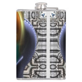 Flasques Fiole Daria Cyborg Queen Tech 8oz vinyle enveloppé (Dos)