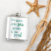 Flasques Fiole de devis de mer d'aquarelle