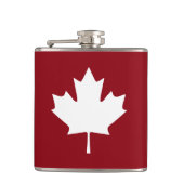 Flasques Fiole de Feuille d'érable du Canada - Couleurs inv (Devant)