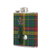 Flasques Fiole de golf monographique de Clan Buchanan Tarta (Gauche)