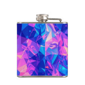 Flasques Fiole de hanche de prisme géométrique vive (Dos)