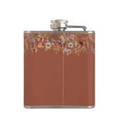 Flasques Fiole de mariage Terracotta Tiny Wildflower (Dos)