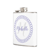 Flasques Fiole de monogramme circulaire pourpre (Gauche)