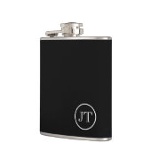 Flasques Fiole de monogramme sur mesure en vinyle enrobée (Gauche)