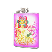 Flasques fiole de palmier rose à la hippie (Gauche)