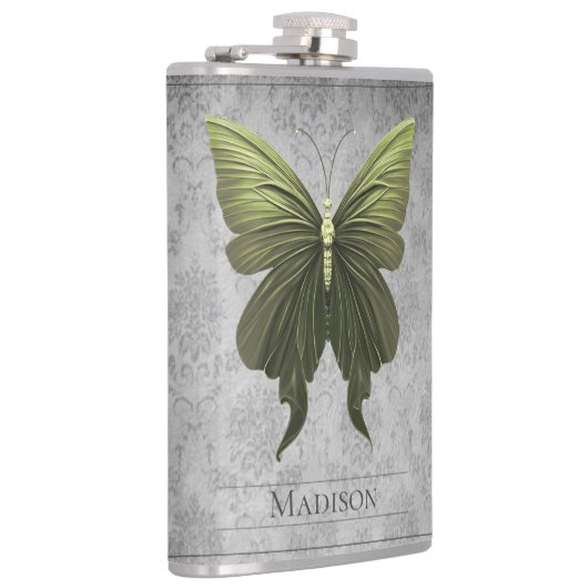 Flasques Fiole de papillon verte à bijoux (Droite)