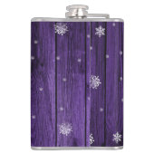 Flasques Fiole de rennes de Noël violet rustique (Dos)