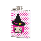 Flasques Fiole de sorcière Kawaii rose Haired (Gauche)