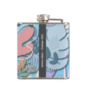 Flasques Fiole de vinyle 6oz : Faites-moi confiance (bleu c (Dos)