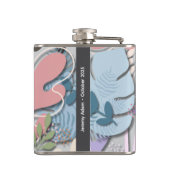 Flasques Fiole de vinyle 6oz : Faites-moi confiance (gris c (Dos)