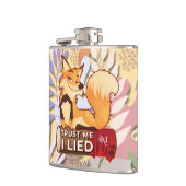 Flasques Fiole de vinyle 6oz : Faites-moi confiance (orange (Gauche)