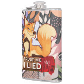 Flasques Fiole de vinyle 8oz : Faites-moi confiance (gris) (Gauche)