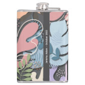 Flasques Fiole de vinyle 8oz : Faites-moi confiance (gris) (Dos)