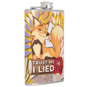 Flasques Fiole de vinyle 8oz : Faites-moi confiance (orange (Droite)