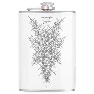 Flasques Fiole d'encre noire Mystique géométrique "Ma potio