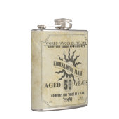 Flasques Fiole d'Humour Vintage 50e anniversaire (Droite)