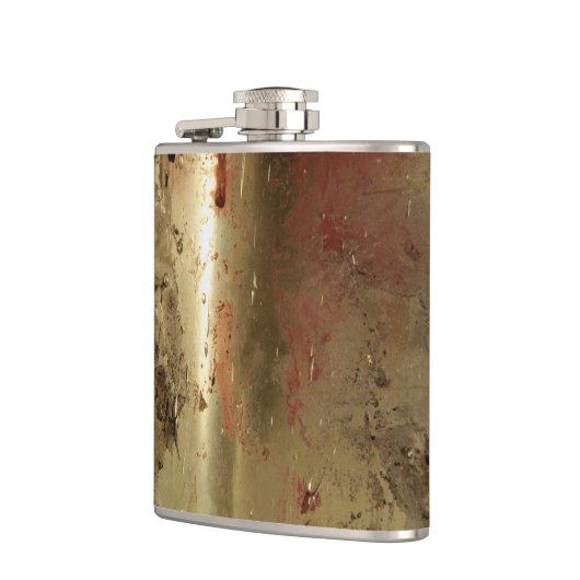 Flasques Fiole dorée enveloppée de vinyle (Gauche)