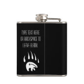 Flasques Fiole d'ours tribale Fiole d'ours personnalisée Fi (Dos)