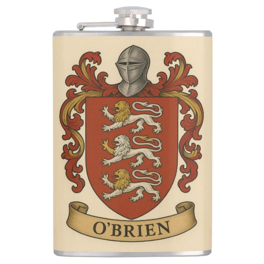 Flasques Fiole du blason d'O'Brien (Devant)