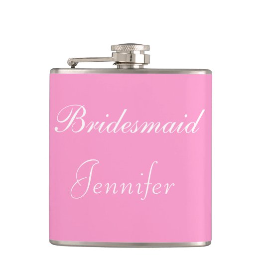 Flasques Fiole embouteillée en vinyle de Bridesmaid (Devant)