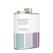 Flasques Fiole embouteillée en vinyle de juxtaposition (Droite)