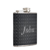 Flasques Fiole en tôle diamant (Droite)