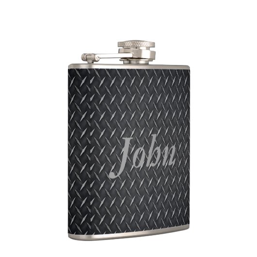 Flasques Fiole en tôle diamant (Droite)