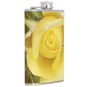 Flasques Fiole enrobée de vinyle de rose jaune (Droite)