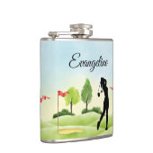 Flasques Fiole enveloppée de monogramme de Golfer (Droite)