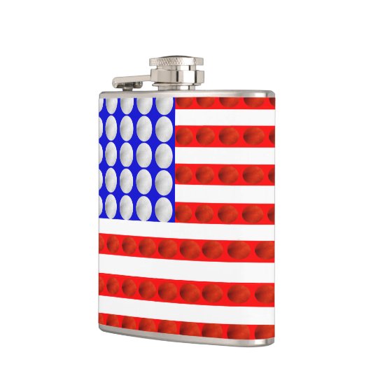 Flasques Fiole enveloppée de vinyle des patriotes (Gauche)