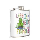 Flasques Fiole enveloppée de vinyle du pêcheur (Droite)