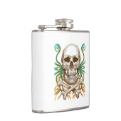 Flasques Fiole enveloppée de vinyle et d'os croisés (Droite)