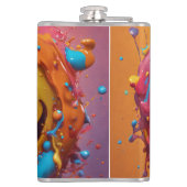 Flasques Fiole enveloppée de vinyle lisse, 236 ml (Dos)