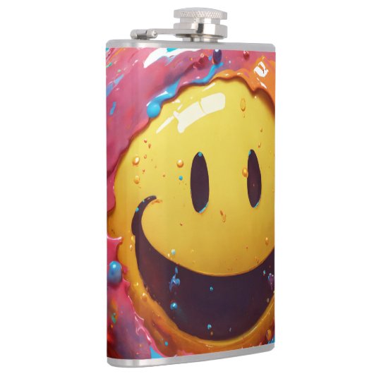 Flasques Fiole enveloppée de vinyle lisse, 236 ml (Droite)