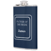 Flasques Fiole Enveloppée En Vinyle - Père De La Mariée (Gauche)