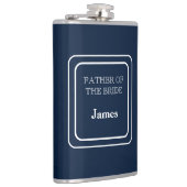 Flasques Fiole Enveloppée En Vinyle - Père De La Mariée (Droite)