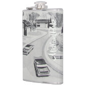 Flasques Fiole moderne des années 60 (Gauche)