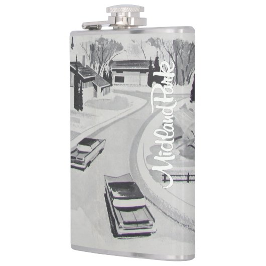 Flasques Fiole moderne des années 60 (Gauche)