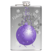 Flasques Fiole ornement de Noël mauve fantaisie (Devant)