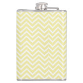 Flasques Fiole personnalisée Chevron jaune (Dos)