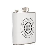 Flasques Fiole promotionnelle de logo personnalisé ivoire (Droite)