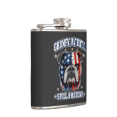Flasques Flacons de 4 juillet Grumpy Patriotic Bulldog (Droite)