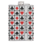 Flasques Flacons de coutume de joueur de carte (Dos)