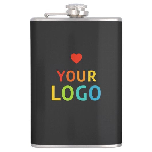 Flasques Flacons personnalisés avec votre logo d'entreprise (Devant)