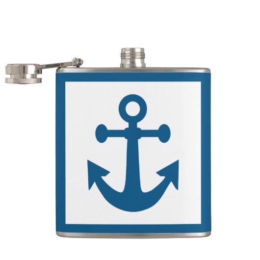 Flasques Flacs de nom personnalisé de l'Ancre marine (Ouvert)