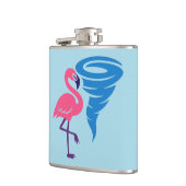 Flasques Flamant rose Tornado Bold Art Graphique moderne (Gauche)