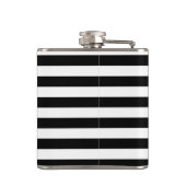 Flasques Flamants roses roses, Blancs noirs, Personnalisé (Dos)