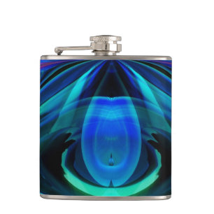 Flasques Flamme bleue Abstraite