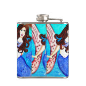 Flasques flamme de sirènes brunes (Dos)